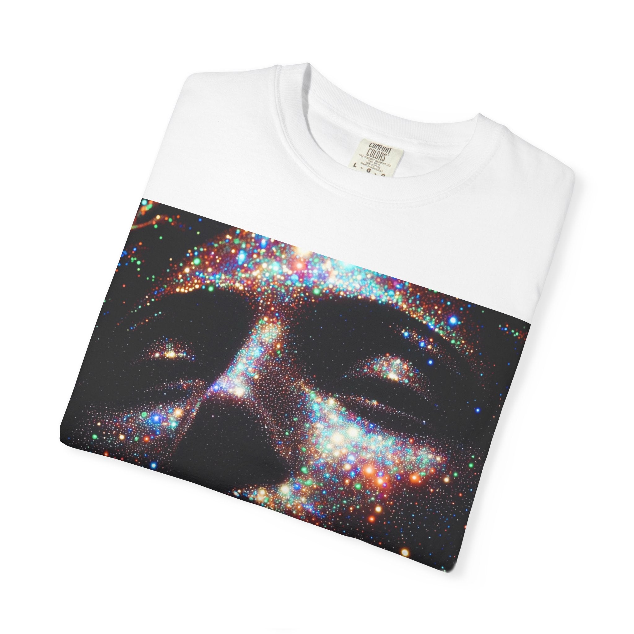 Galaxy Face T-Shirt — 'XXCLLNCE' Cosmic Portrait Tee