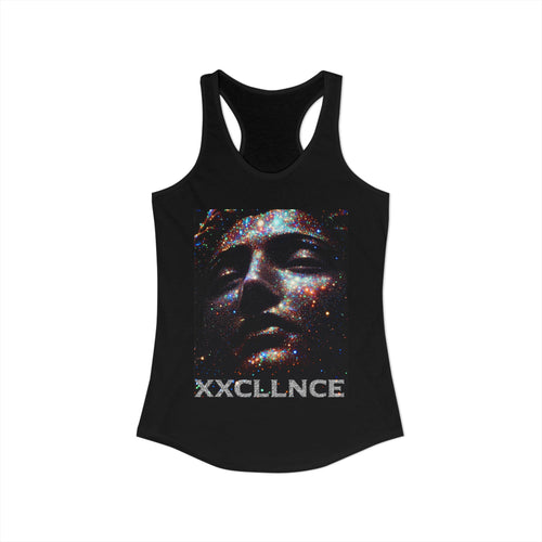 Galaxy Face Racerback Tank — Women's Cosmic Print Tank Top