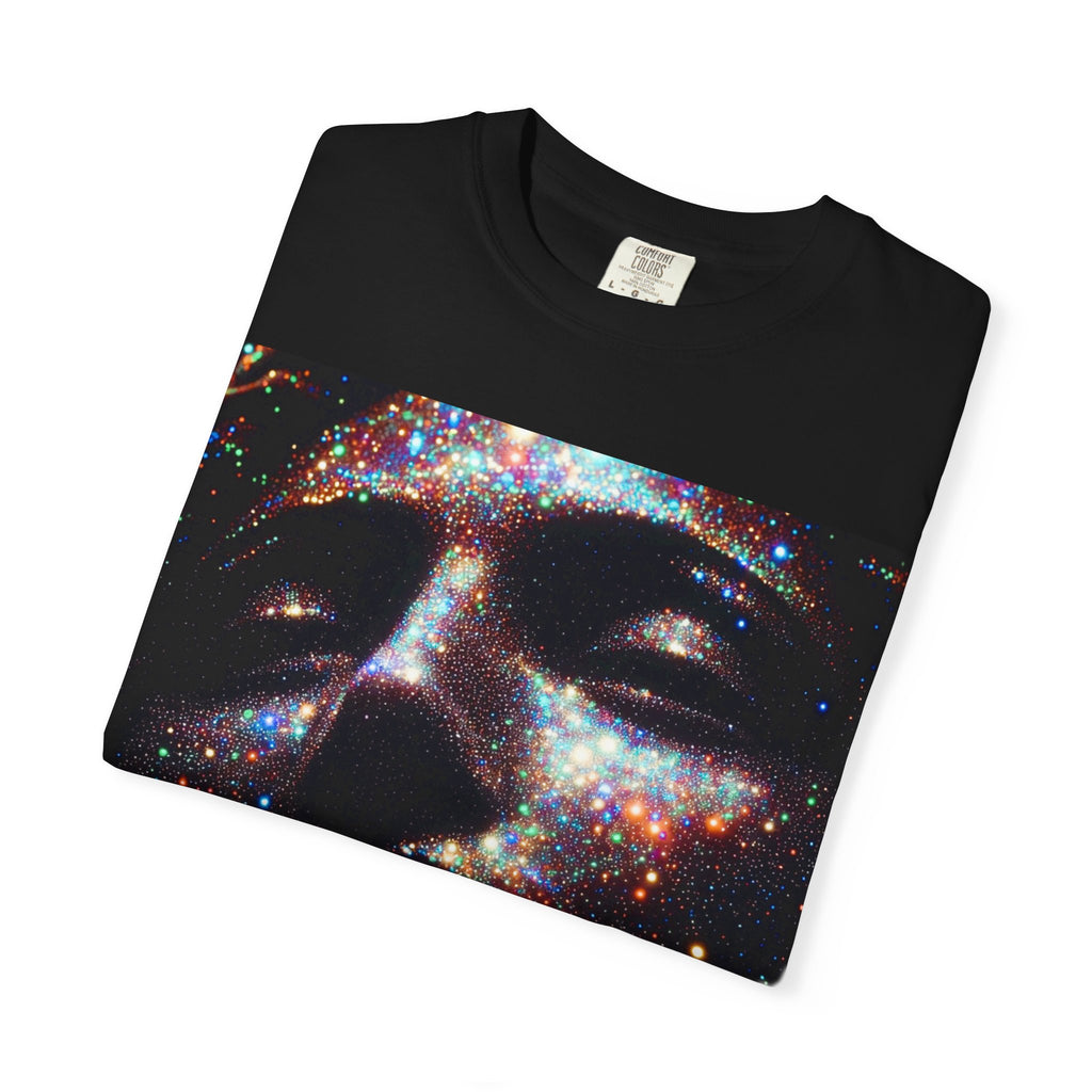 Galaxy Face T-Shirt — 'XXCLLNCE' Cosmic Portrait Tee